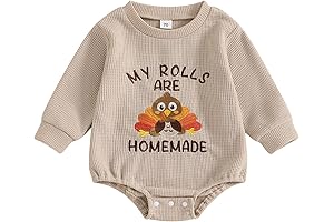Omkzanbi Thanksgiving Baby My Rolls Are Homemade Bodysuit Romper