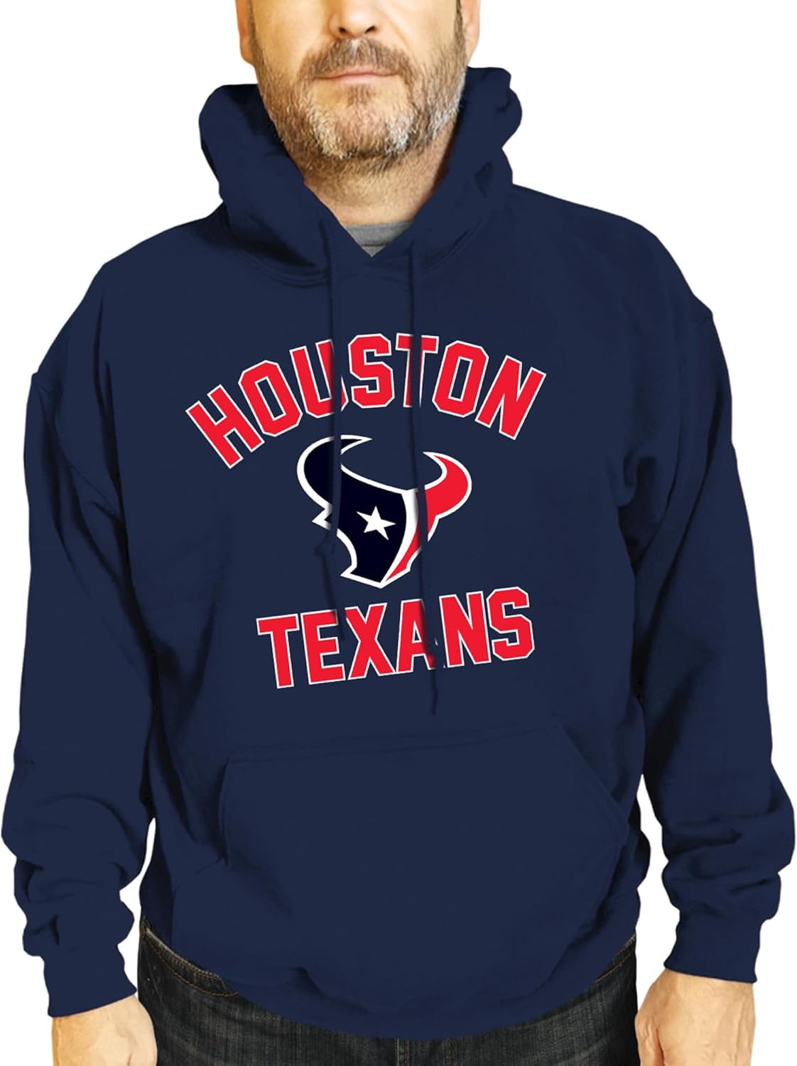 Team Fan Apparel NFL Adult Gameday Hooded Sweatshirt - Poly Fleece Cotton Blend - Stay Warm and Represent Your Team in Style