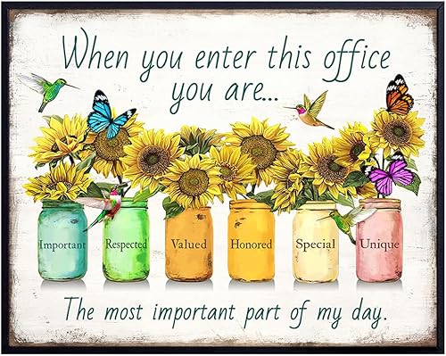 Inspirational Posters For Office 11x14 - Inspirational Quotes Office Wall Decor - positive affirmation Home Office Decor - Teamwork Posters -