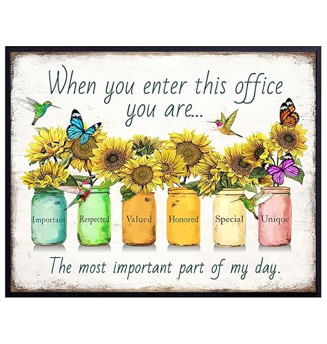 Miniatura 1 de Inspirational Posters For Office 11x14 - Inspirational Quotes Office Wall Decor - positive affirmation Home Office Decor - Teamwork Posters -