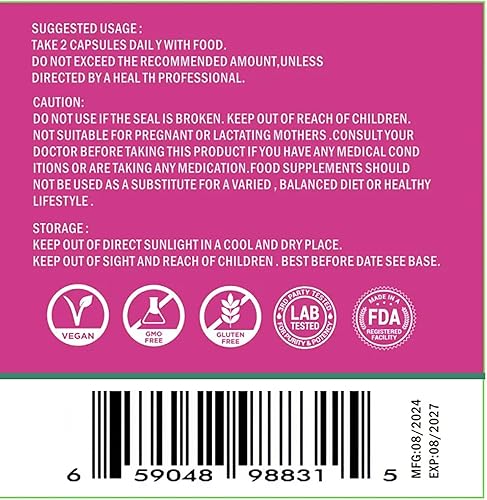 Miniatura 5 de Prebiótico vaginal+probiótico con arándano, 120 mil millones de UFC, 32 cepas, 150 mg prebióticos