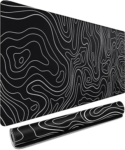 Miniatura 9 de Excel Shortcuts - Alfombrilla de mouse grande de 31.5 x 15.7 pulgadas, alfombrilla de mouse extendida para juegos con borde cosido, base de goma