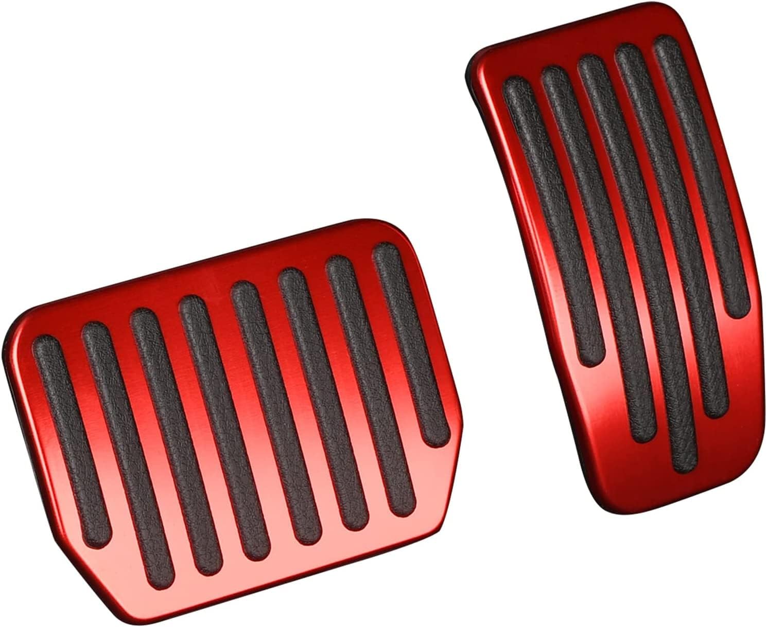 Foot Pedal Pads Set for Tesla Model 3 Model Y, Non-Slip Performance Aluminum Car Accessories Brake & Accelerator Pedal Covers for Model 3/Y (Red)