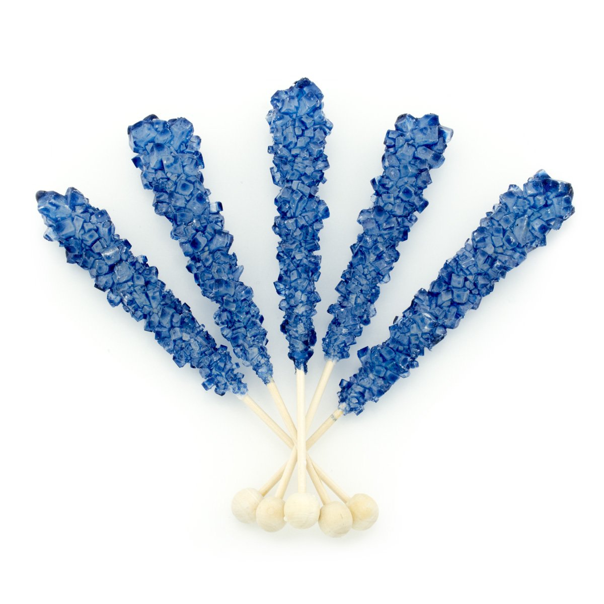 Boone's Mill | Rock Crystal Candy Sticks | Blue Raspberry | 36 Sticks
