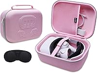 Vista 10 de LTGEM - Funda VR compatible con Meta Quest 3S / Quest 3 / Quest 2 / Vision Pro, auriculares portátiles para juegos de realidad virtual y Azul