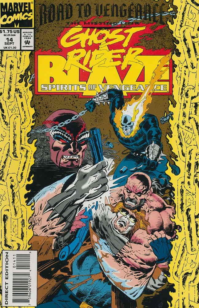 Ghost Rider/Blaze: Spirits of Vengeance #14 VF ; Marvel comic book | Road to Vengeance
