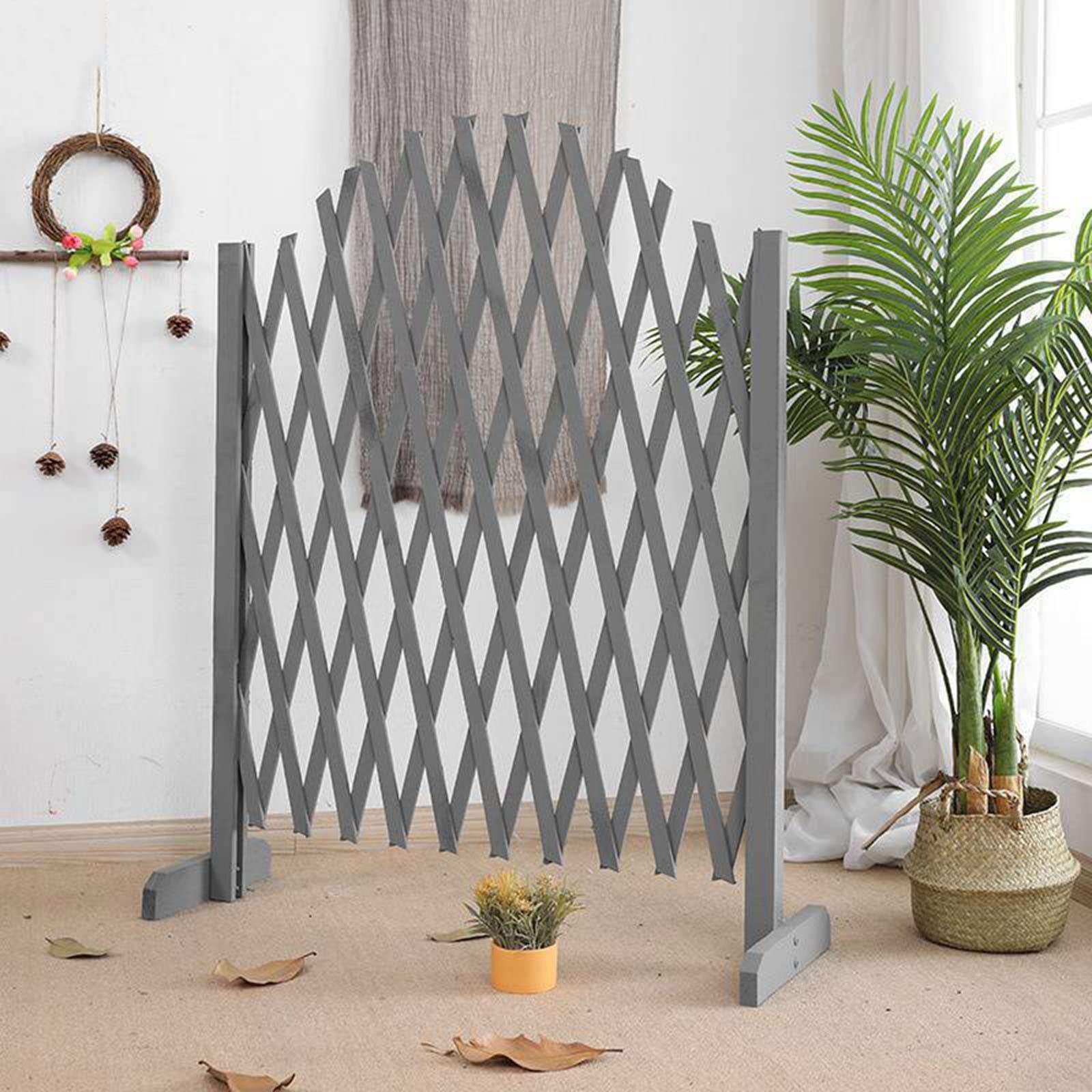 Recinzione Decorativa In Legno Per Giardino - Cancello Pedonale 110x106 Cm, Legno Trattato, Per Cani E Privacy