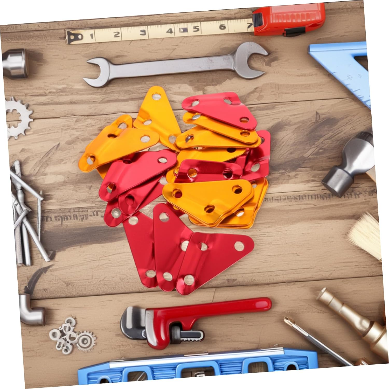 Milisten 20pcs Camping Tent Tensioners Alloy Rope Adjuster Tent Rope Adjuster Stopper for Outdoor Use