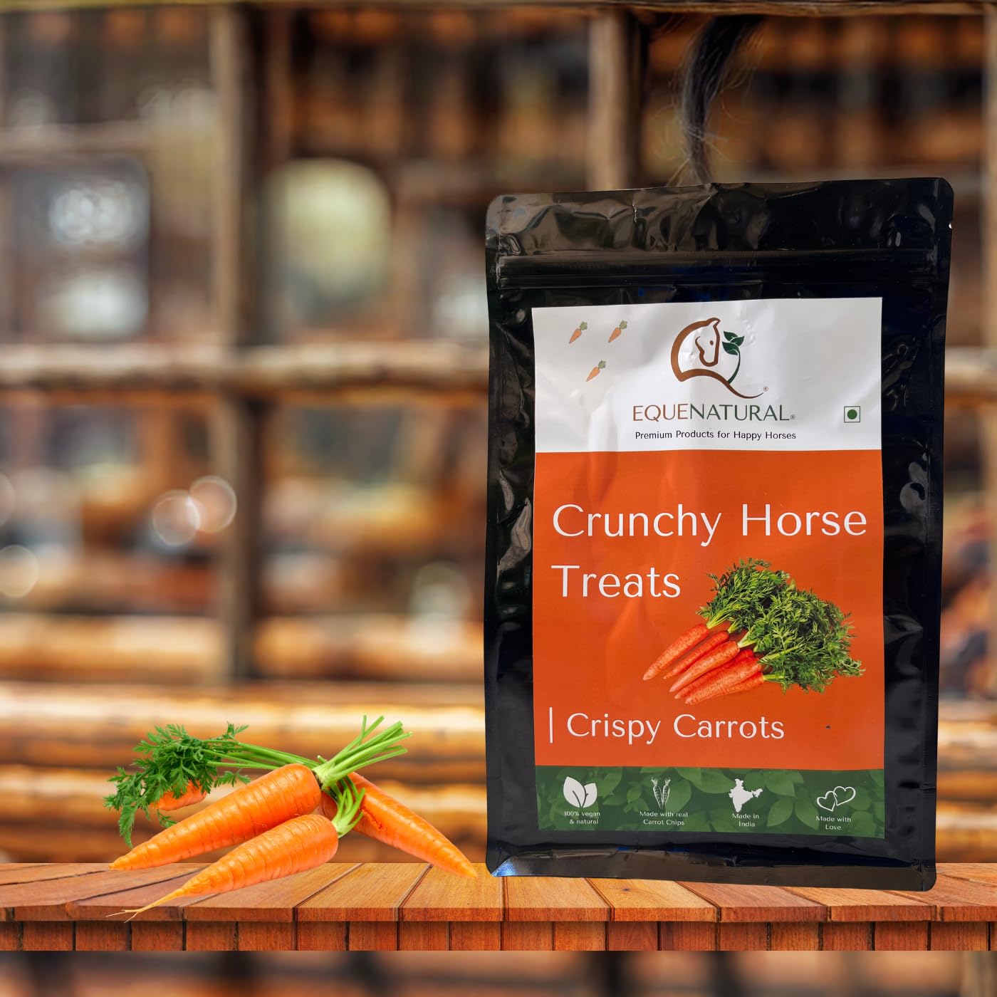 Crunchy Horse Treats (100 G, Crispy Carrots)-image-37