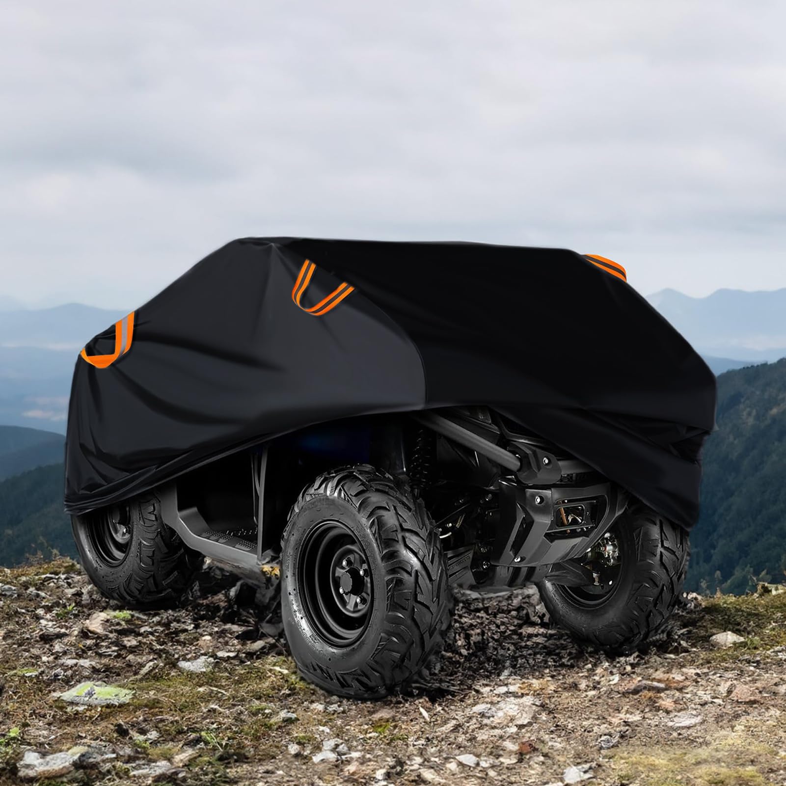 Copriquad - Telo Resistente Strappo - Copertura ATV Impermeabile | Per Parcheggio Piovoso Inverno Viaggi Stradali Spostamenti Quotidiani Deposito Garage