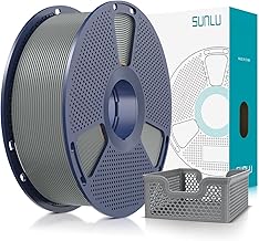 SUNLU PLA Plus 2.0 Fast 3D Printer Filament 1.75mm, Improved PLA+ for Fast Printing (50-600mm/s), Superior Toughness and Interlayer Adhesion, Accuracy ±0.2mm, 1kg Spool (Grey)