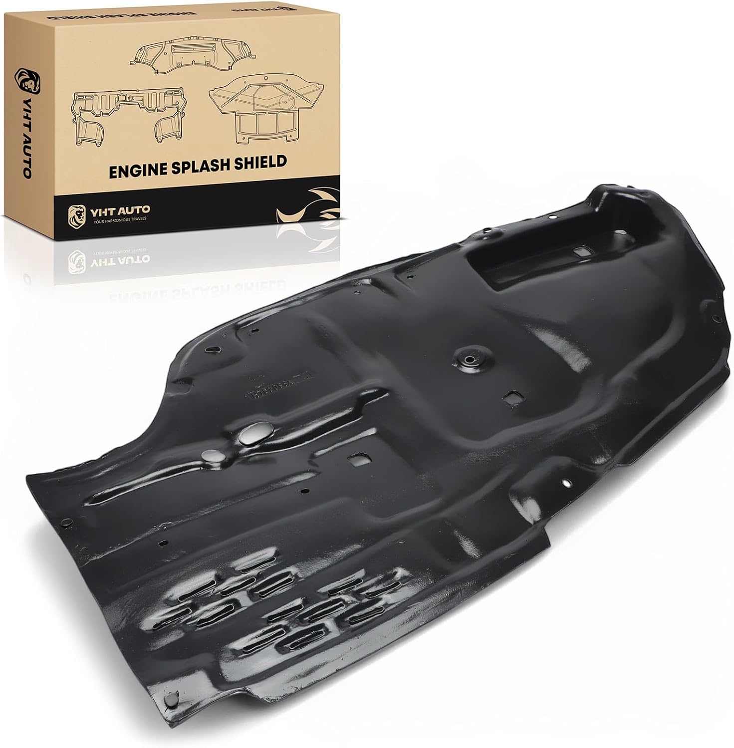 YHTAUTO Front Left Driver Lower Side Engine Splash Shield Compatible with Toyota Avalon 2005-2010 Sedan, Splash Guard Engine Case Guards