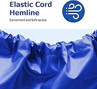 Vista 5 de iCOVER - Funda para barco con pedal para 3 o 5 personas, resistente al agua, color azul