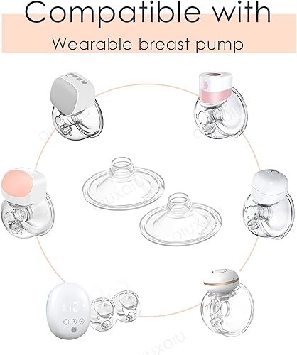 Miniatura 2 de Accesorios de extractor de leche portátil de brida (0.94 pulgadas) compatibles con Momcozy S9S10S12 de repuesto de brida y escudo de extractor de
