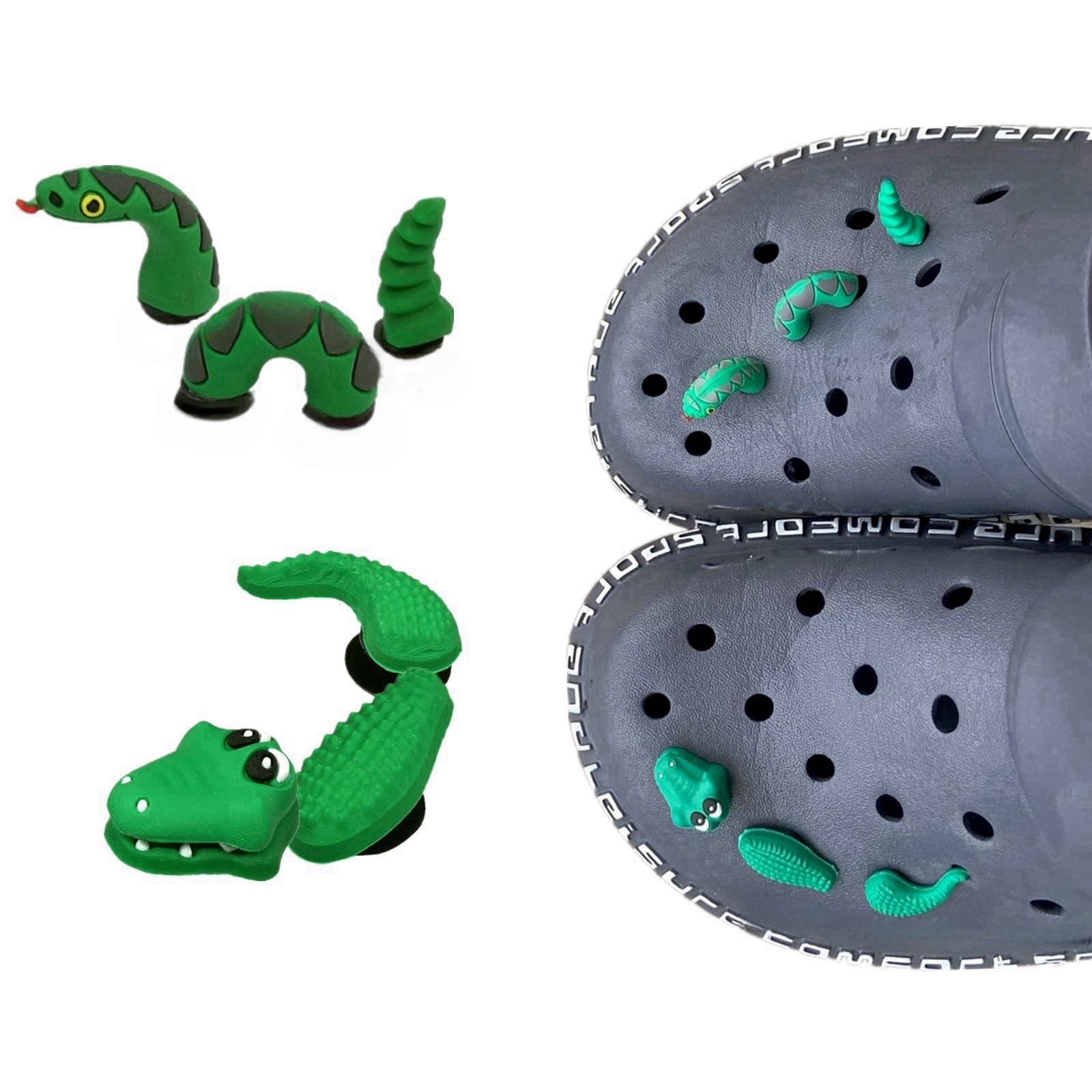 SAFITOYA Make a Splash with Our 3D Shark Clog Charm