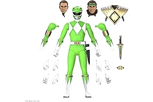 Super7 Green Ranger Mighty Morphin Ultimates Dragon Dagger Glow Figure
