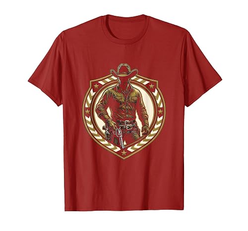 Cowboy Quick Draw Pistol Holster Graphic T-Shirt