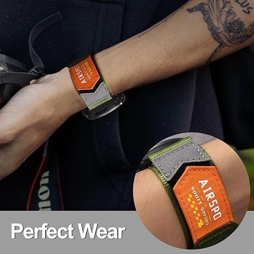 Miniatura 4 de AIRSPO Correa de reloj Garmin Fenix 5X, 1.024 in Garmin Watch Band Nylon para Fenix 6X6X ProFenix 7XFenix 5X PlusFenix 3Tactix Delta Charlie, Garmin