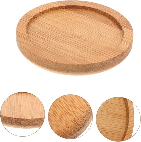 Miniatura 8 de 6 posavasos de bambú para mesa de café, tapete de escritorio, platillos de mesa, posavasos para macetas, manteles de mesa, macetas, platillos para