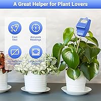 Vista 2 de Medidor de Humedad del Suelo para Plantas, Sensor de Humedad Higrómetro para Plantas de Casa, Jardín, Césped, Uso en Interior y Exterior - Juego