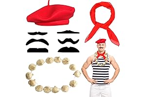French Costume Men: Complete Accessories Set