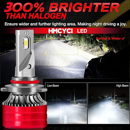 Miniatura 2 de Combo de bombillas LED para Dodge RAM 1500 2500 3500 (2019-2021) 9005+H11 de haz altobajo + bombillas antiniebla H11, 6500 K blanco frío Plug and