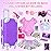 ZNTWEI American 18 Inch Doll Travel Suitcase Play Set with 18 Inch Doll Clothes and Accessories Including Sunglasses Camera Computer Phone Ipad Travel Pillow ect