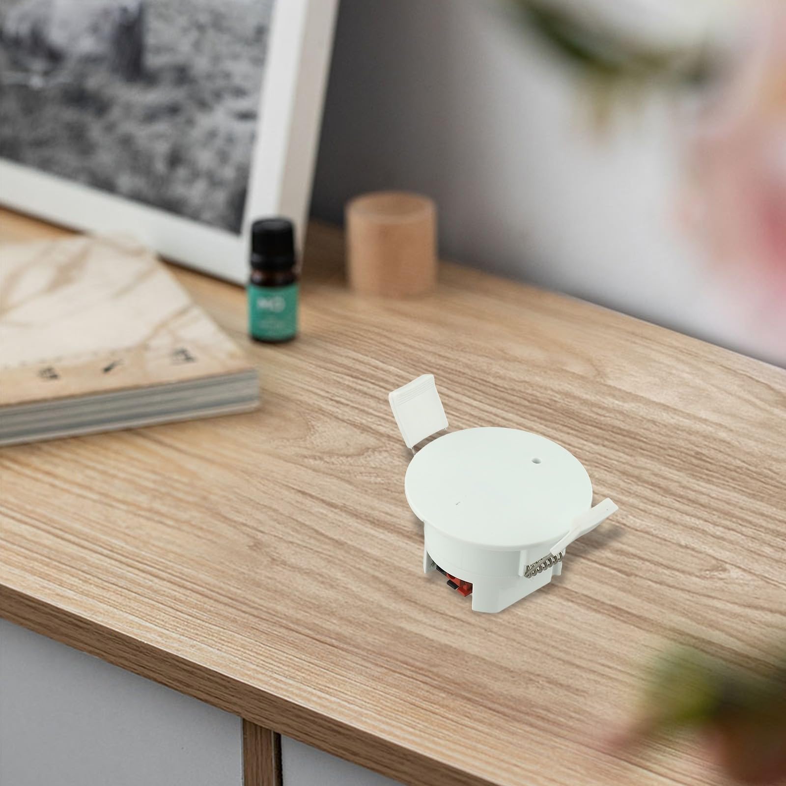 Tuya For Smart Life Sensor de movimiento de presencia humana de onda milimétrica 24G, sensor de movimiento WiFi PIR (techo 80-250VAC)