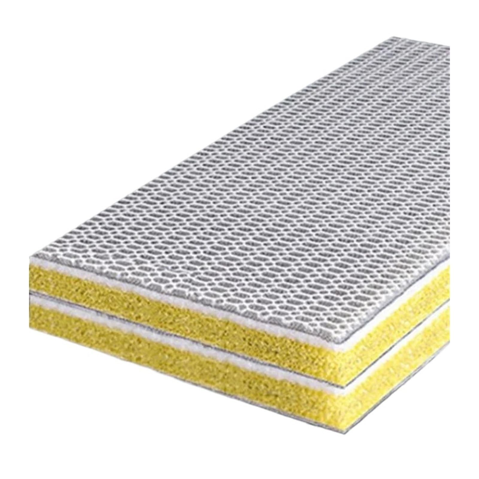 Generico 12D ulepszona gąbka do akwarium 8D - 12 warstw bez kleju do odpieniacza do akwarium i akcesoria bawełniane do stawu Koi (8D żółty, 120 x 40 x 2 cm)