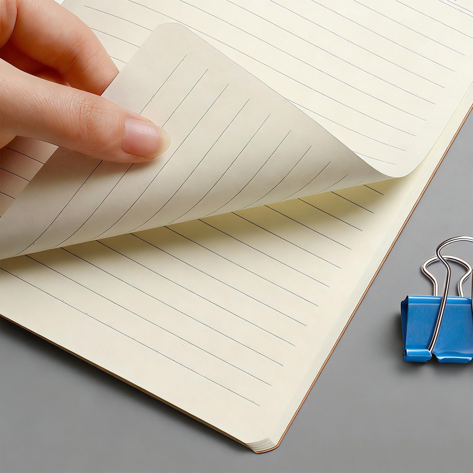Generisch 6 cuadernos de papel para estudiantes, formato B5, con 36 páginas cada uno, diseño con líneas horizontales para el aprendizaje y el uso escolar, cuaderno rayado