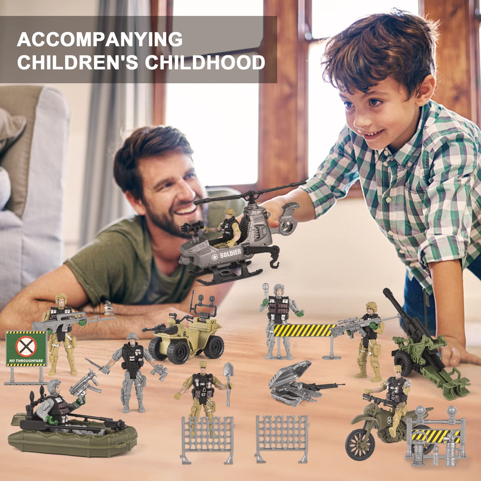 アーミーフィギュア　ミリタリー兵士 Amazon.co.jp: BEROZA 96ピース 様々なポーズをとるおもちゃ