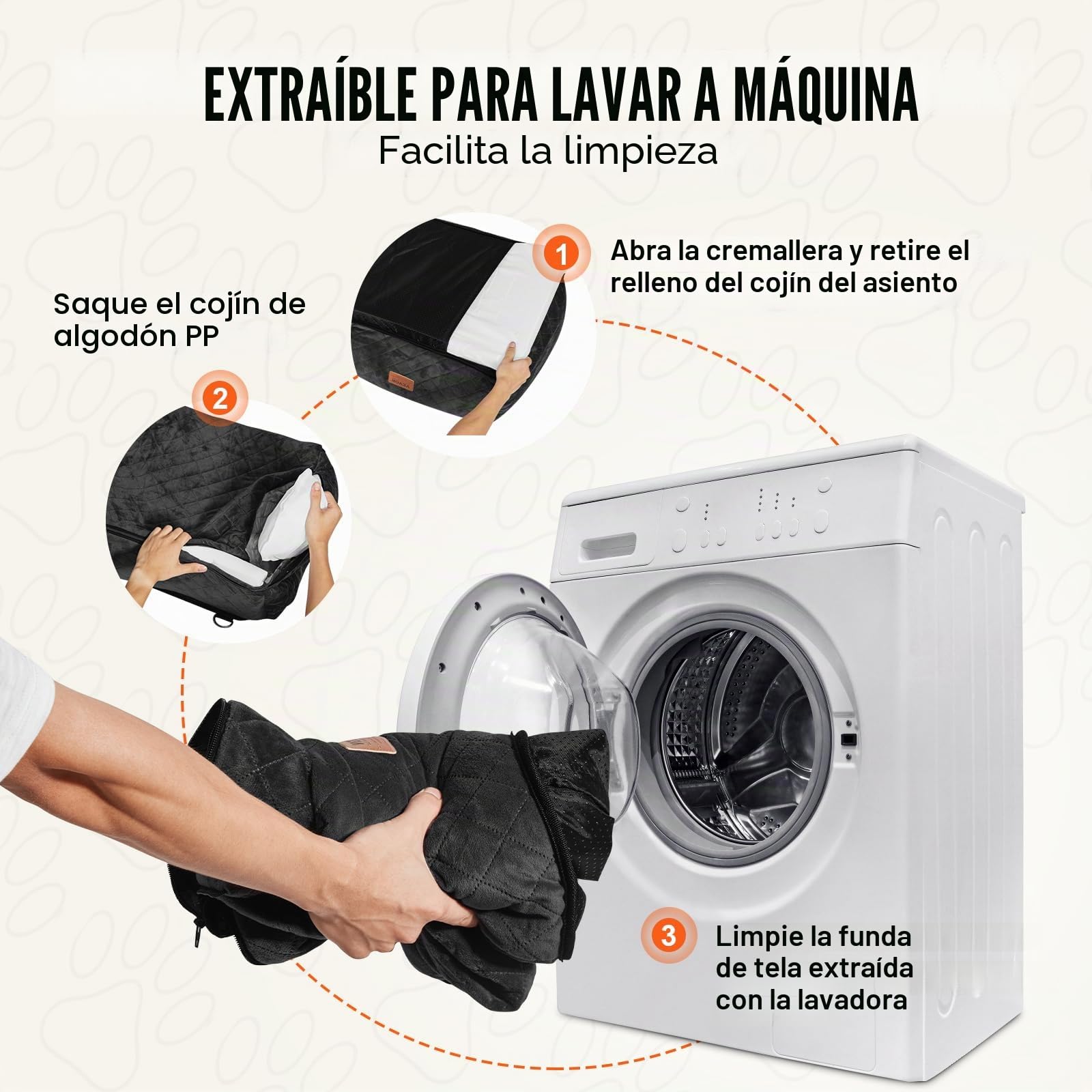 VEVOR Asiento de Coche para Perros 18 kg Asiento de Seguridad para Mascotas Asiento Elevador Impermeable con Correa de Seguridad con Clip Acolchado de Algodón PP Silla para Coche para Mascotas, Negro