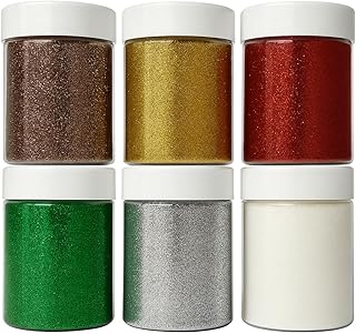 Springboard Fine Craft Glitter – Festive Colours – Set of 6 x 100g �...