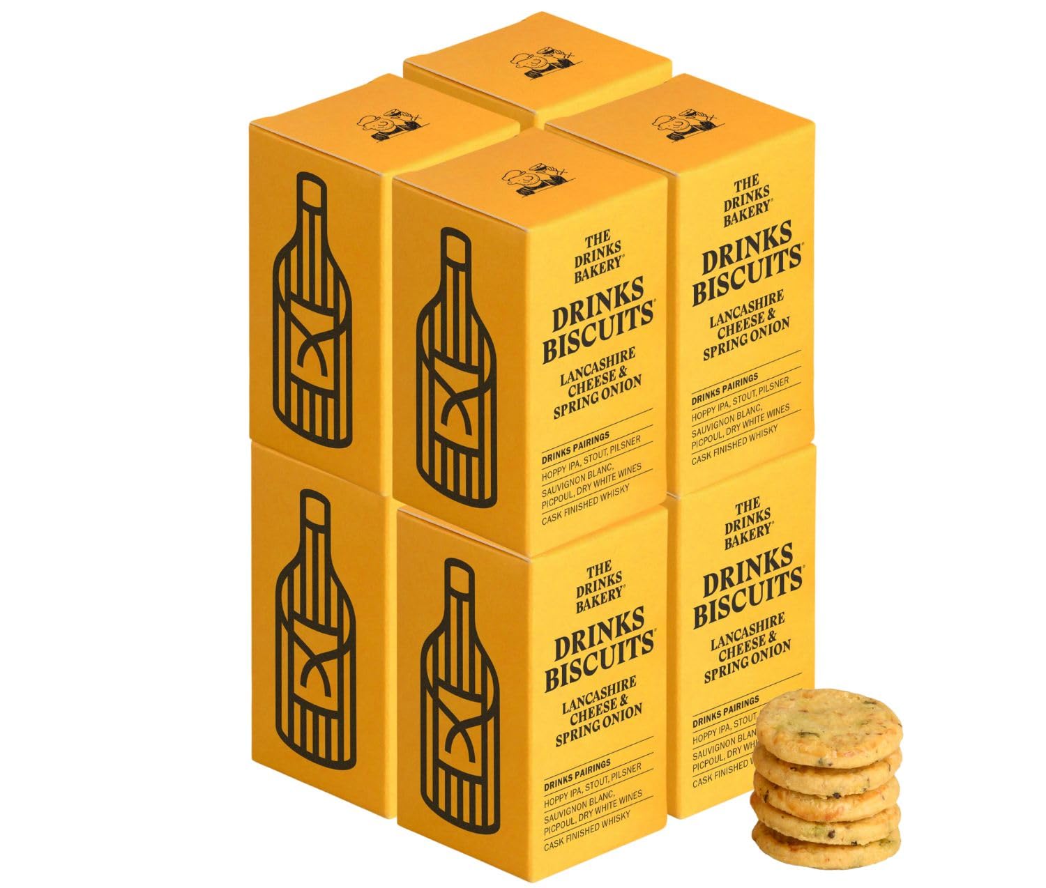 Sponsored Ad – Lancashire Cheese & Spring Onion - Premium Biscuits Paired with Bitter Beers, White Wine & Whisky - Award Winning Drinks Biscuits Seen on Dragons’ Den - 8 x 36g Pack