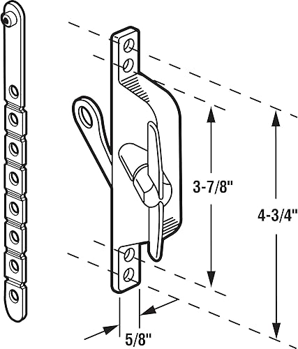 Miniatura 2 de Prime-Line Operador universal izquierdo/derecho de plata de la rejilla del metal del molde para universal