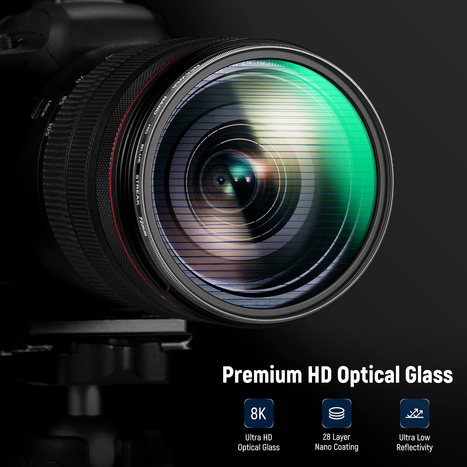ブルーストリーク　ニシ82mm Amazon | NEEWER 72mmブルーストリークフィルター HD光学ガラス