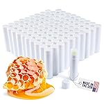 BELLADONNA Lip Balm Bulk Unlabeled - Made in USA Bulk Chapstick - Natural Ingredients Vitamin E Shea Butter - Custom Chapstick Bulk For Party & Wedding Favors (100 Count, Honey)