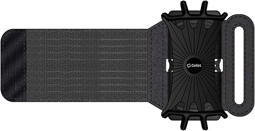 Cellet Brazalete deportivo ajustable para fitness, funda resistente al agua, compatible con Apple iPhones, Samsung Galaxy, Google Pixel Smartphones