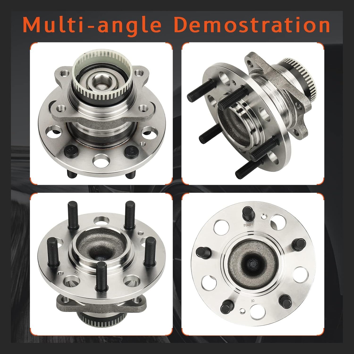 DRIVESTAR 512437 New Rear Driver or Passenger Side Wheel Hub & Bearing for Hyundai Azera 11-17/Sonata 10-14/Tucson 09-15, for Kia Cadenza 14-2016/Optima 11-15/Rondo/for Sportage - Image 6