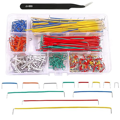 Kit de cables de puente de tabla de pan en forma de U, 14 bóvedas, 560 unidades, 0.079-4.921 in, cables de conexión de placa de pan flexible sin