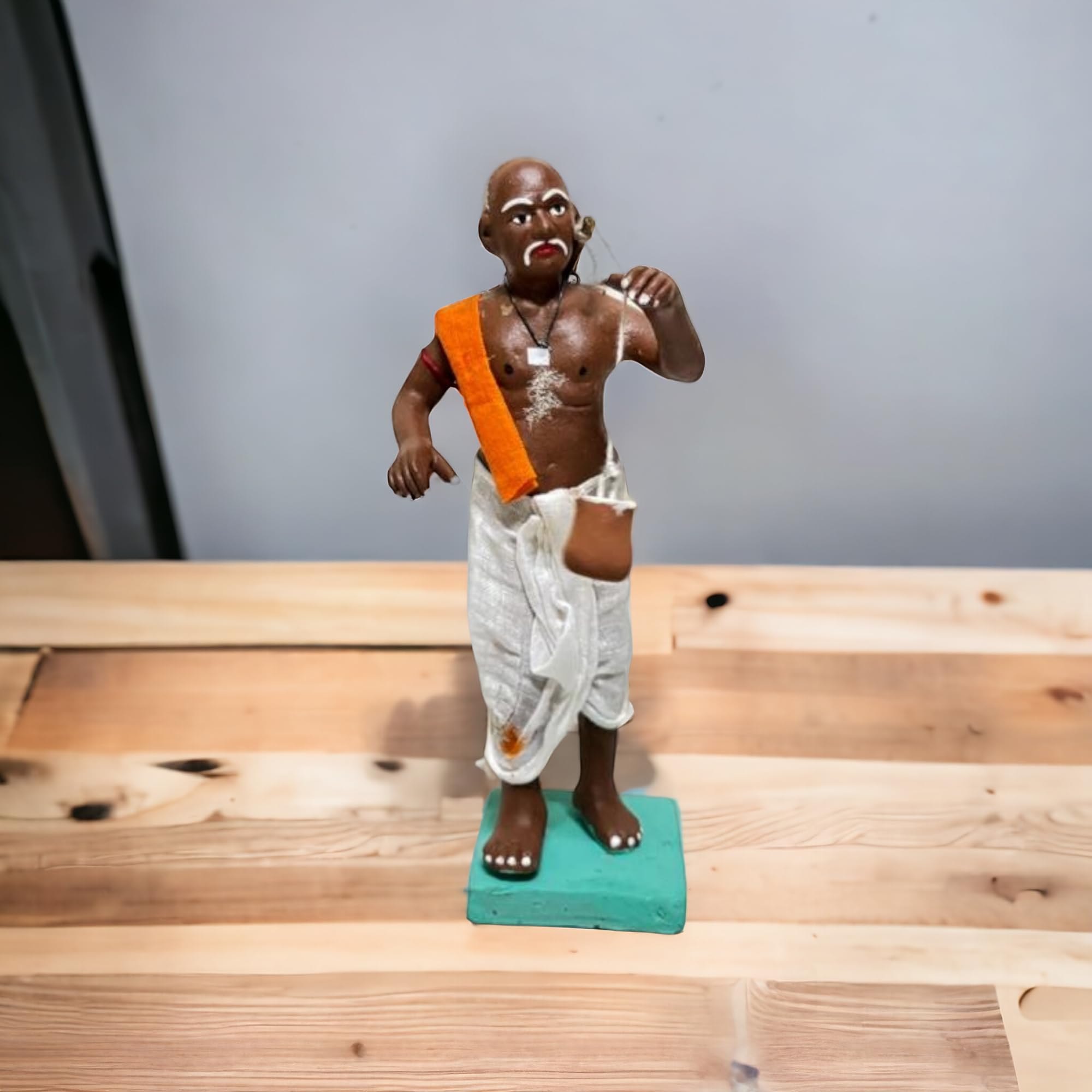 KARRU KRAFFT Handmade Clay Doll Human Working Figure for Gift & Décor,Curd Seller (Dahi Wala) Human Figure Miniature Idol, Housewarming Gifting, Table Décor