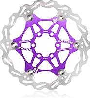 Vista 8 de BUCKLOS Rotor de freno de disco flotante de 6.299 in, 7.087 in y 7.992 in, rotores de frenos MTB de acero inoxidable con 6 pernos, rotor de disco