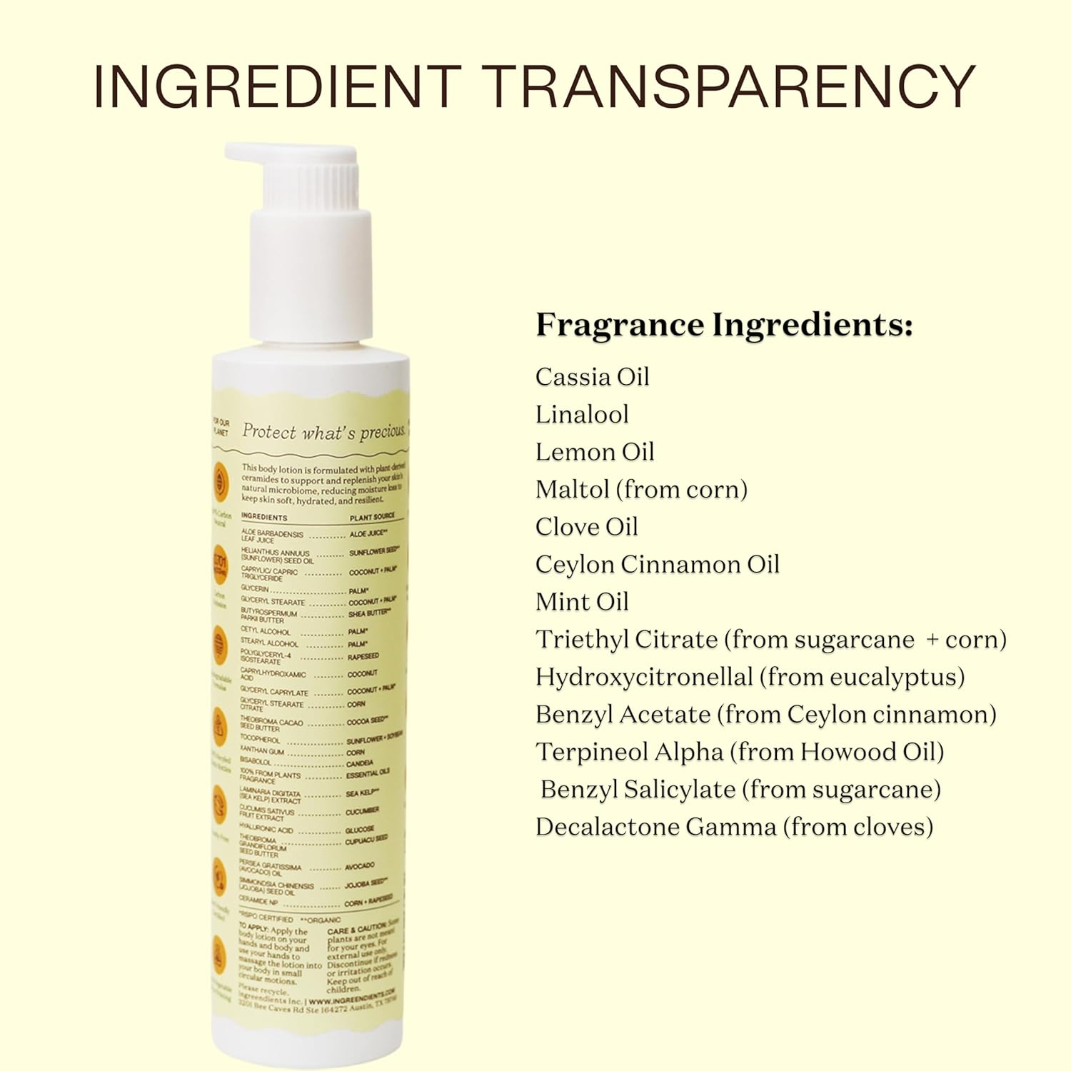 Ingreendients Hand & Body Lotion With Organic Cocoa Butter & Shea Butter - With Ceramides, Moisturizes and Rejuvenates Skin, Natural, Non Toxic, Vegan - Image 7