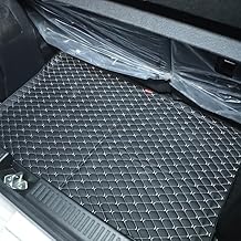 AUTOFIT 3 Layer Heat/Water Proof PU Leatherite Car Trunk/Boot/Dicky Mat for (Black and Silver Leather, Hyundai EXTER Petrol Model)