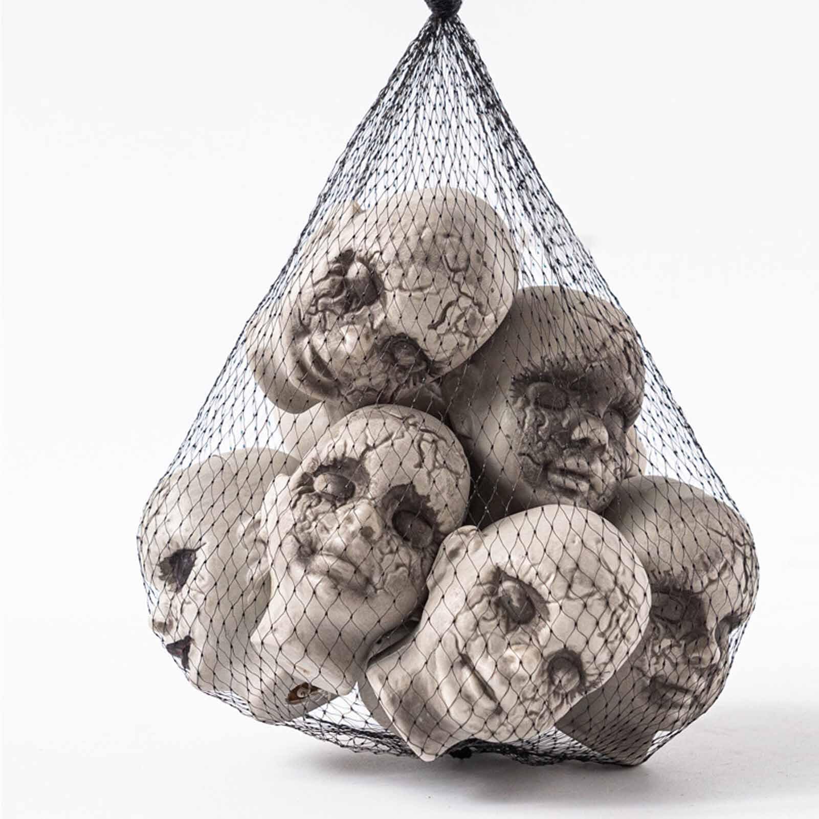 YIXANNX DIY Halloween Party Horror Ornament Baby Doll Head Set Haunted House Graveyard Spooky Prop Decoration ABS, type+3
