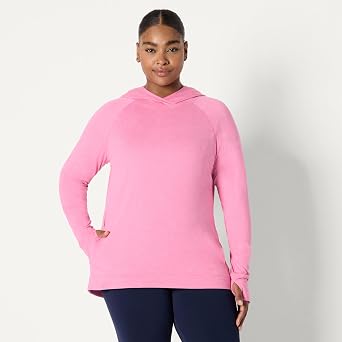 Amazon Essentials Women's Athletic Soft Performance Lightweight Long Sleeve Pullover Hoodie Workout Top