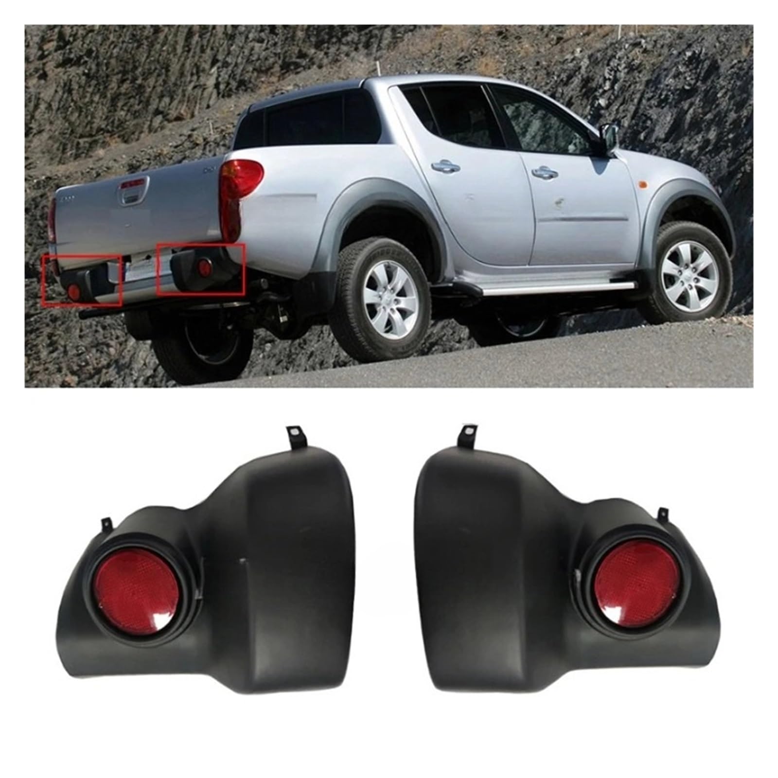 Parachoques Trasero Con Muelle Helicoidal Para Mitsubishi Triton - Reforzado Y De Alta Resistencia