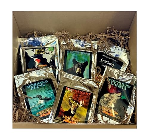 Eagle River Roasters - Caja de muestra de café molido, 1.4 onzas, paquete de 6