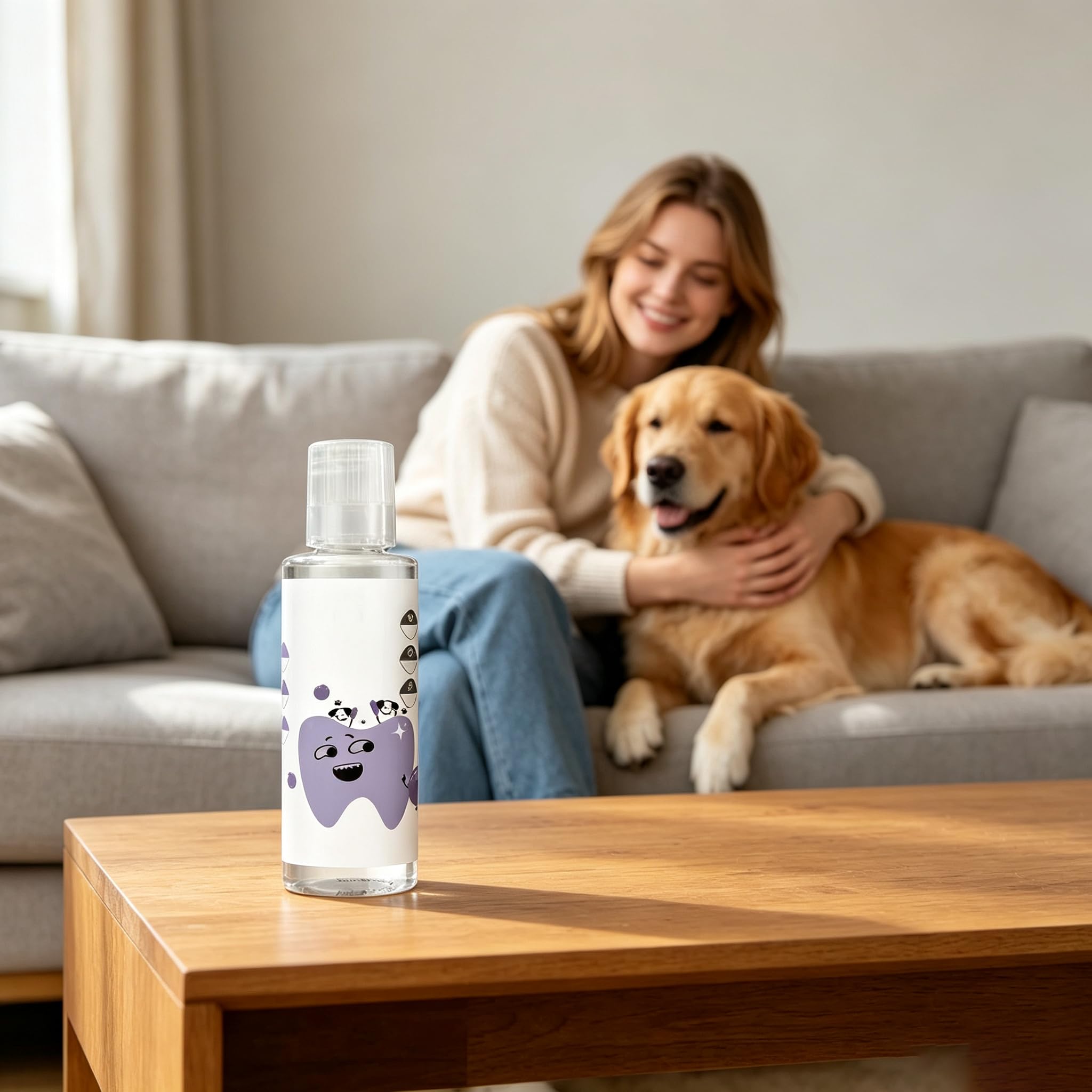 Paw Bright Dental Plus – Wasserzusatz zur Zahnpflege für Hunde & Katzen gegen Zahnstein & Mundgeruch, geruchs- & geschmacksneutral, pflanzlich, ohne Bürste