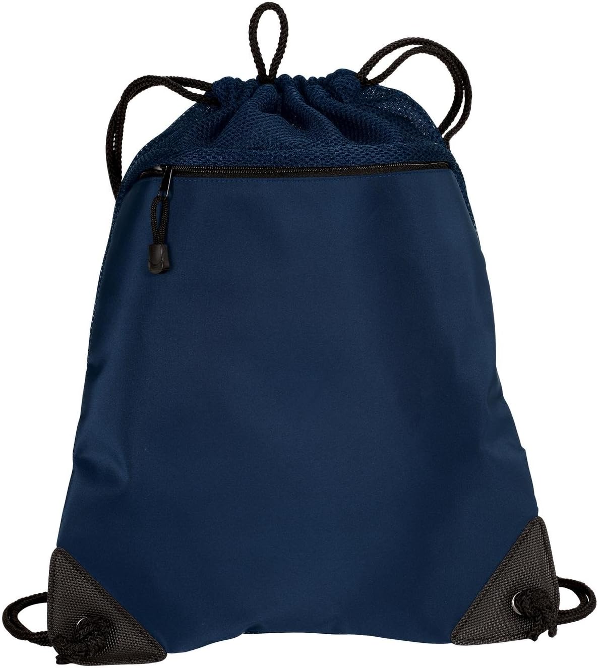 Port Authority Cinch Pack with Mesh Trim, Navy, One Size